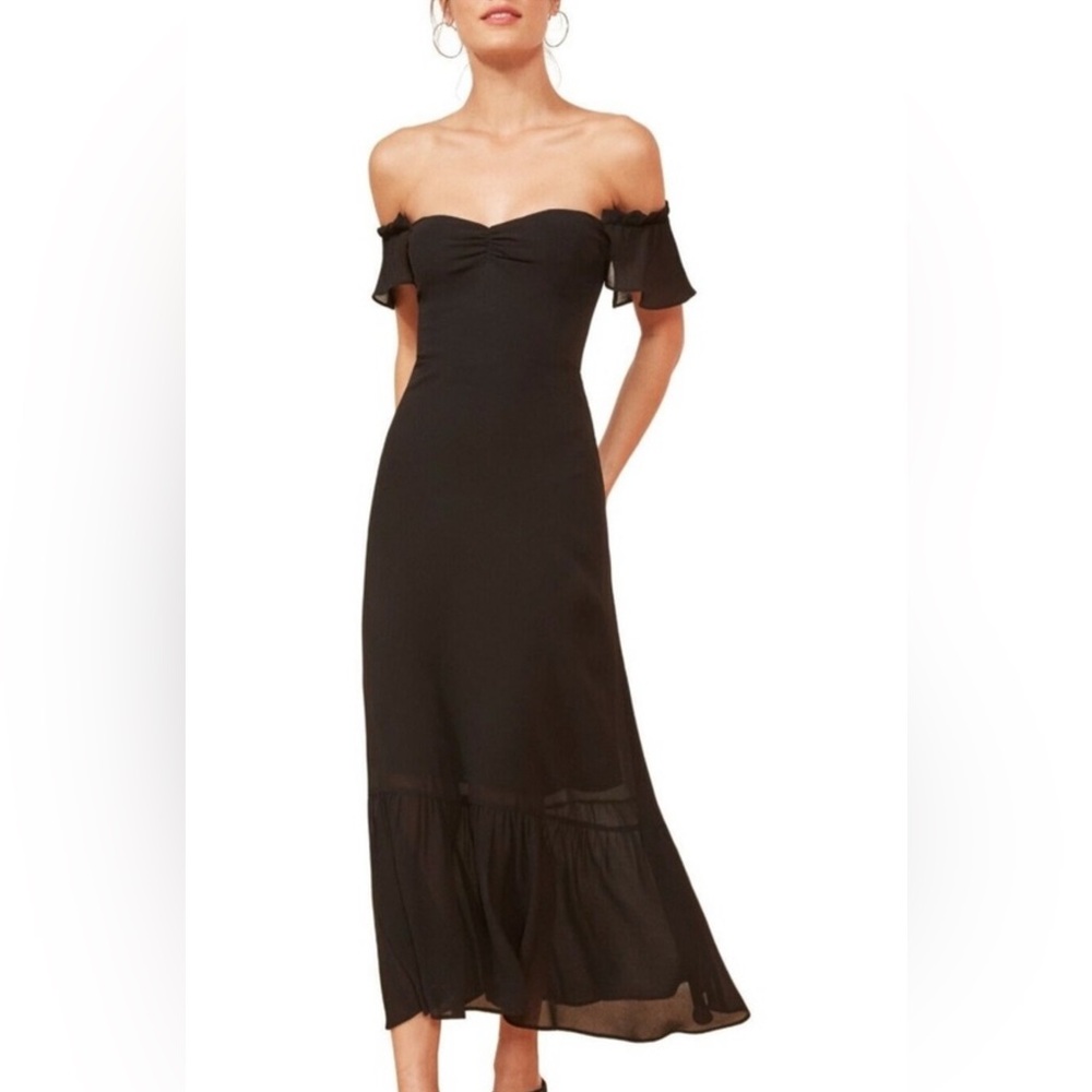 Reformation Butterfly Dress in Black